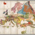 A French geological map of Europe.