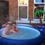 Newcastle University student fundraises with hot tub rental