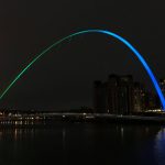 Gateshead Millennium Bridge lit up for student-led stem cell campaign