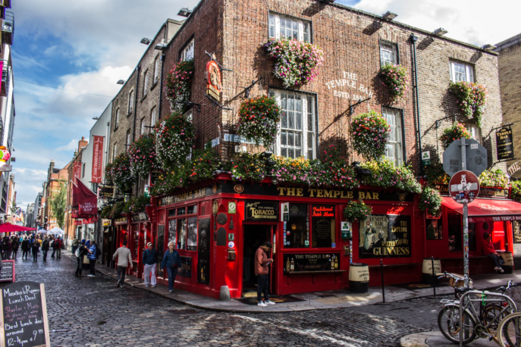 Pub on a street in Dublin