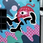 Street Artist paints mural at Quayside in front of “best view in the world”