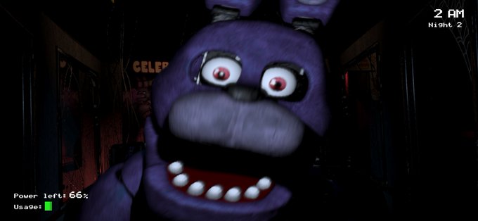 Bonnie jumpscares the player