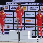 Kimi Antonelli on the top step of the podium at F4 Germany in 2022